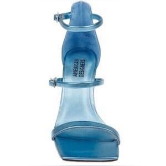 American Designers Vogue Ankle Strap Sandal in Tranquil Blue - Size 10 - Picture 2 of 6